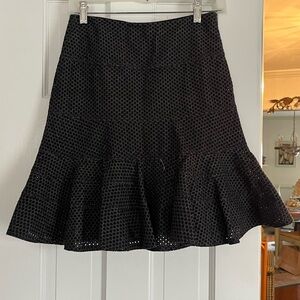 AKRIS Elegant Black Lace Skirt